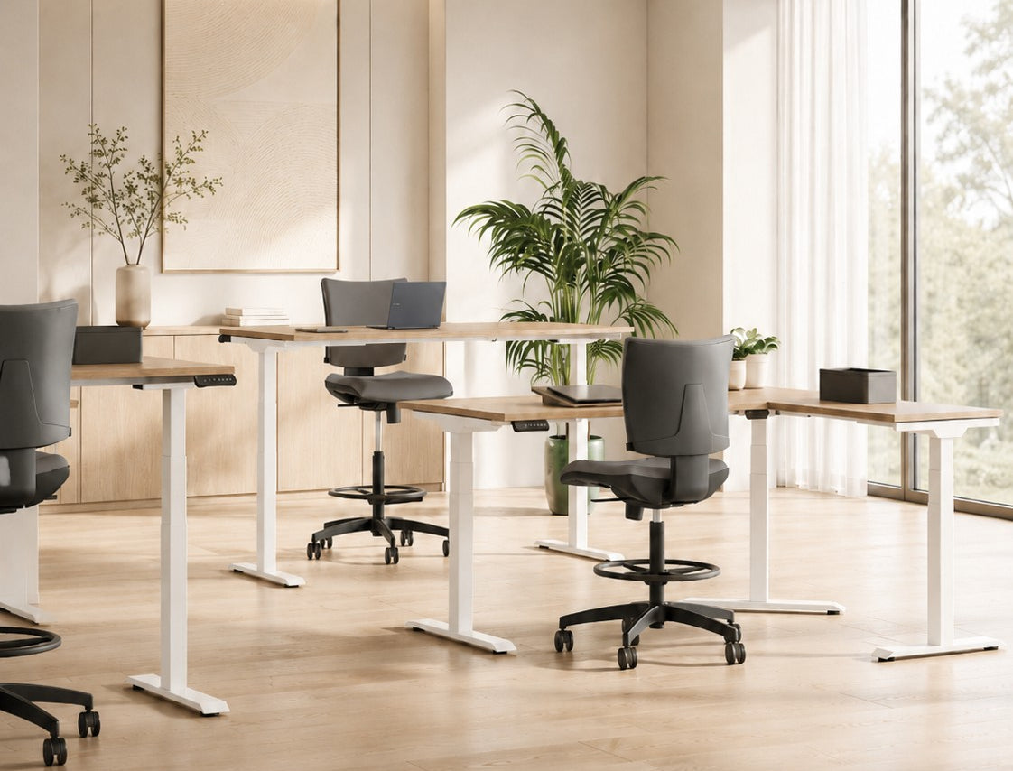 Bureaux assis-debout réglables en hauteur : confort et performance au travail