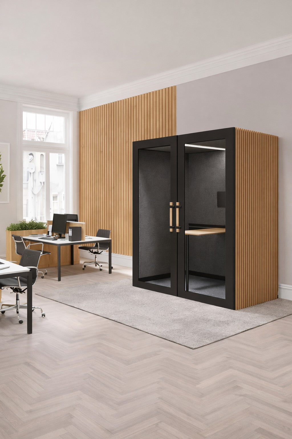 Cabine acoustique double NO SOUND-Meeting Booth
