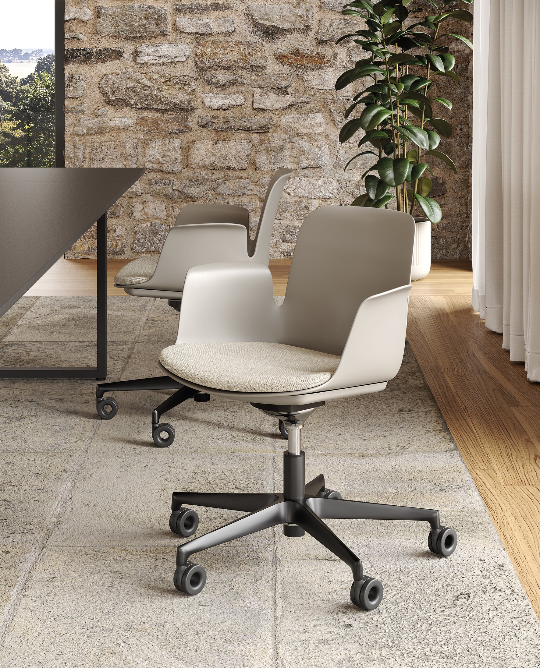 Fauteuil pivotant Fior di Loto