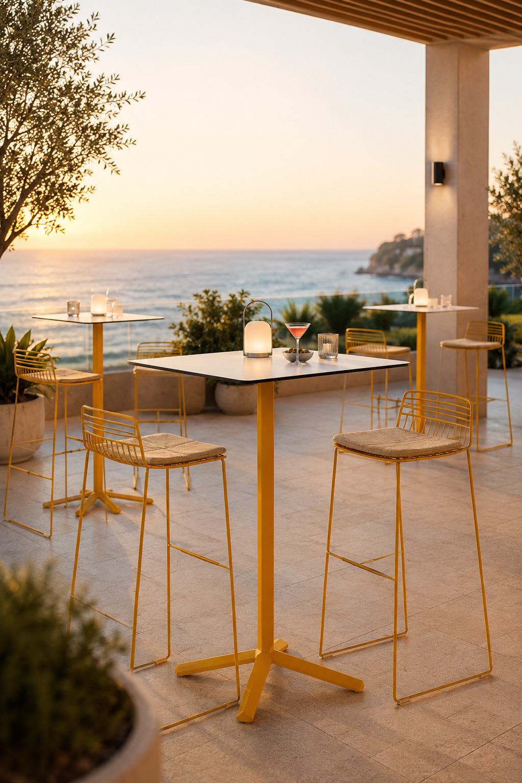 Tables hautes Flamingo