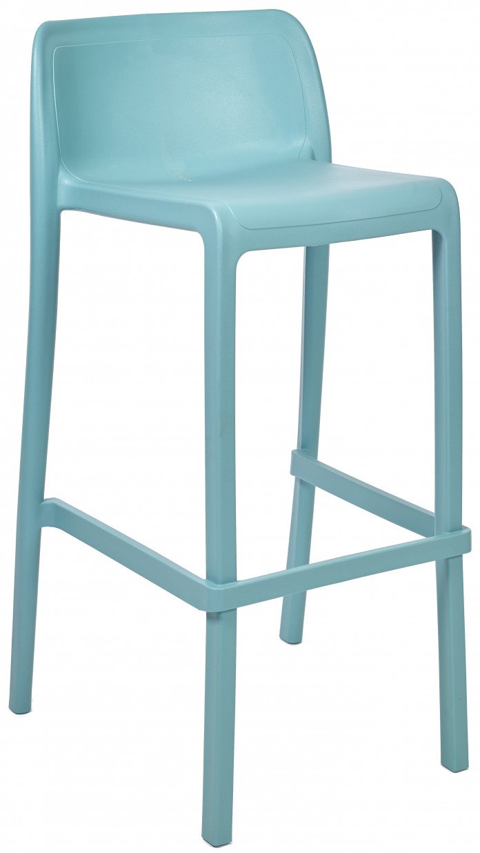 Le Tabourets ATTIC d'Attitudes Bureaux est un tabouret en polypropylène bleu clair avec un dossier et un repose-pieds incurvés. Son design simple et moderne convient à l'intérieur comme à l'extérieur et il est empilable pour un rangement facile.