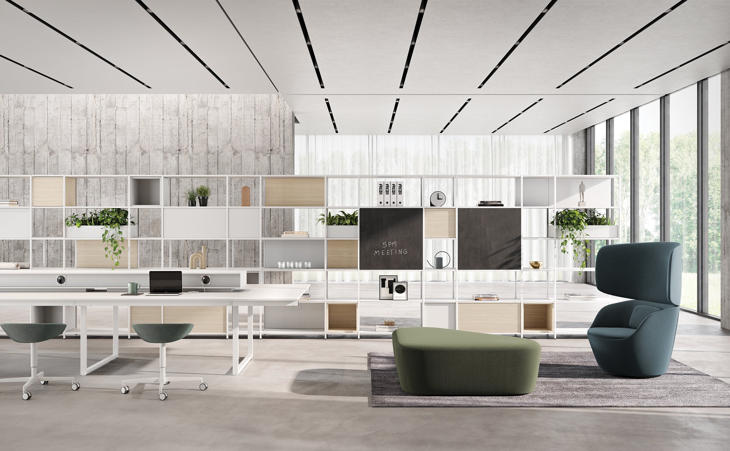 Bibliothèque de bureau modulaire Phylo