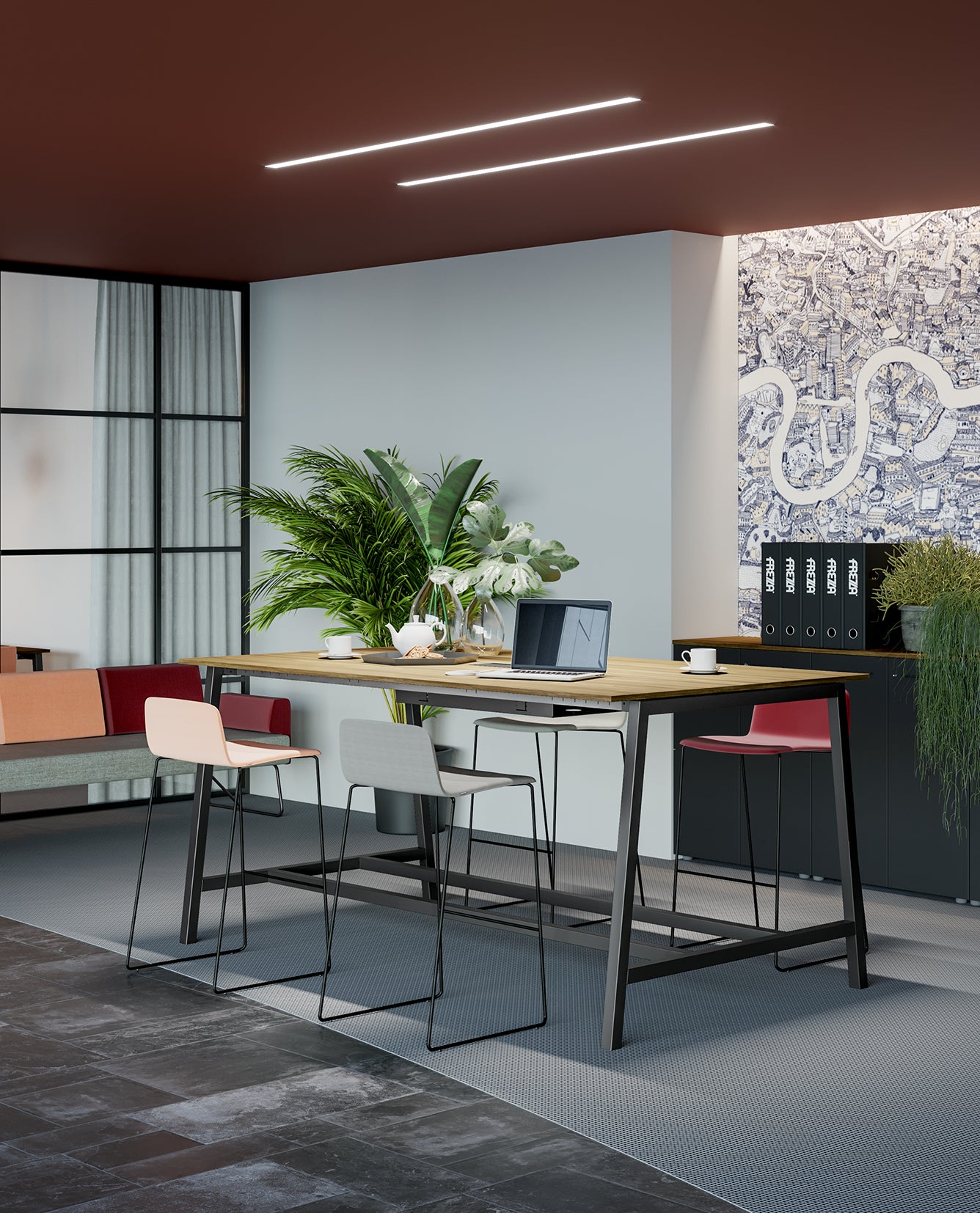 Tables de réunion modulaires Pop Ace