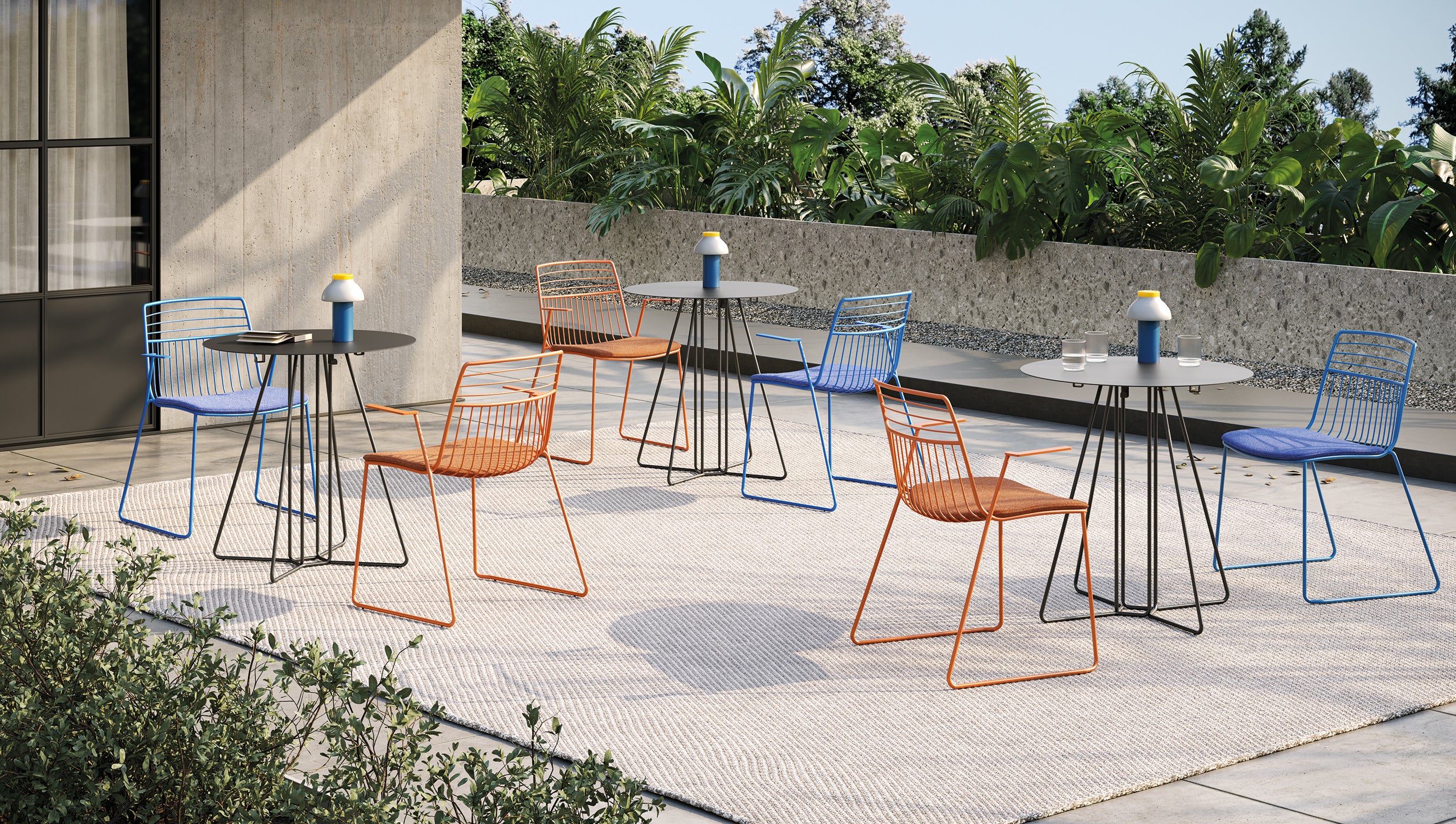 Tabouret d’extérieur Yo Metal