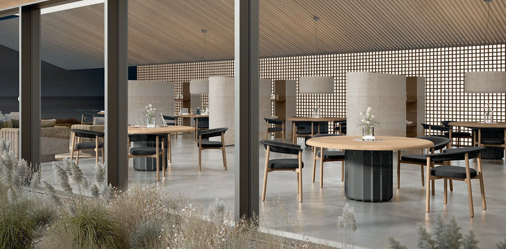 Table ronde design Sabree