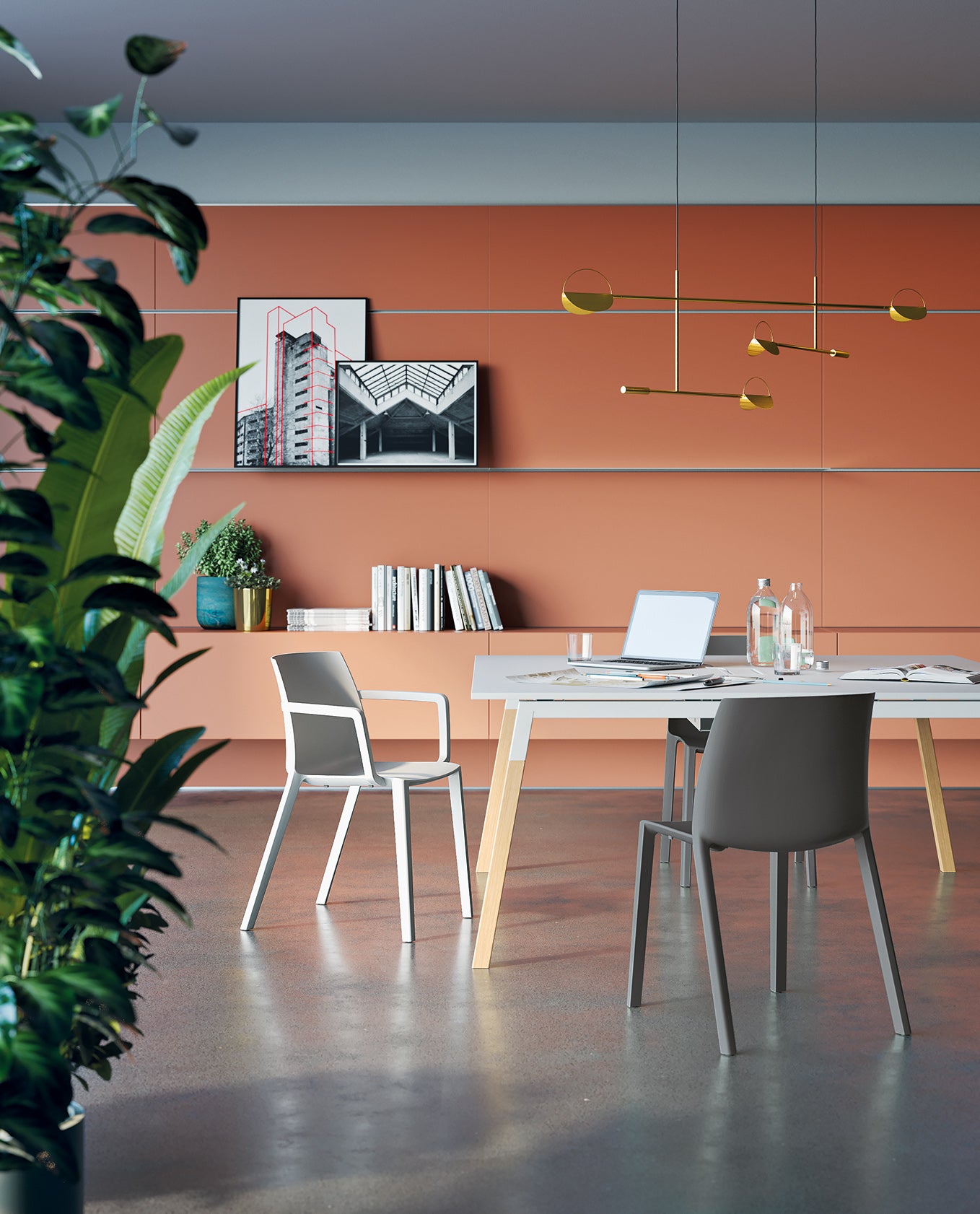 Chaise empilable en polypropylène Ador