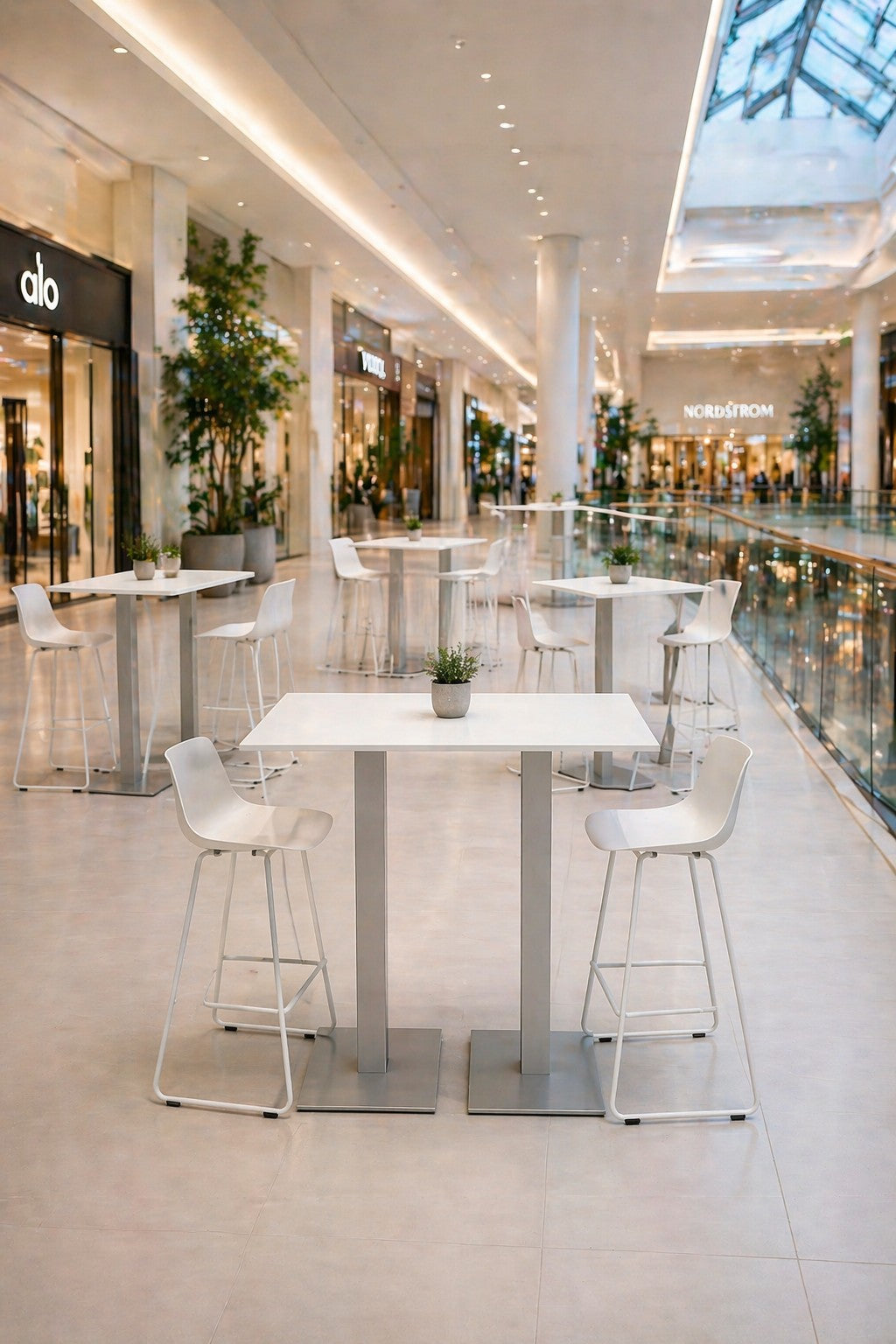 Table haute rectangulaire Newline