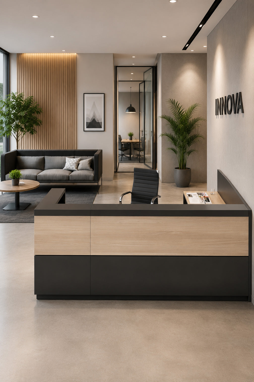Banque d’accueil design Vogue