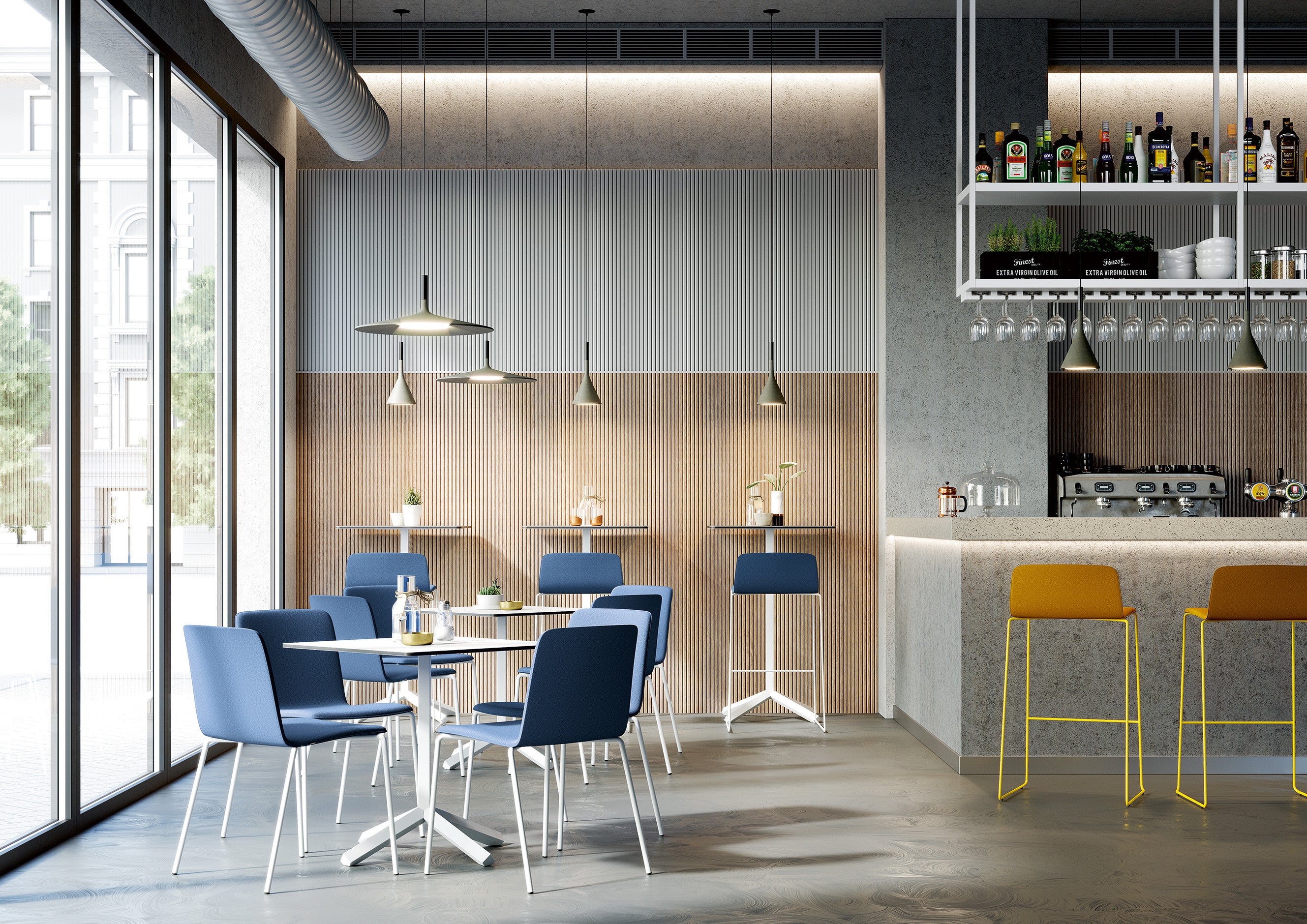 Chaises en bois Yo Wood & Tissu
